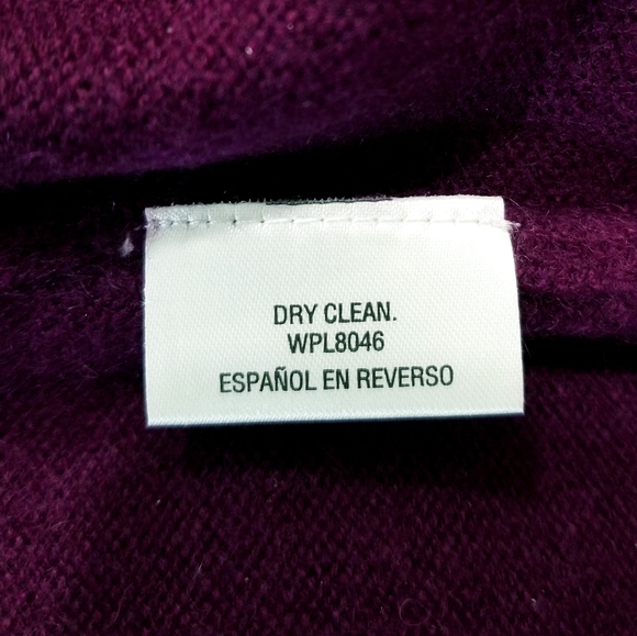 Charter Club LUXURY Open Front Cashmere Duster & Turtleneck Set in Plum Sz Small - Picture 7 of 16